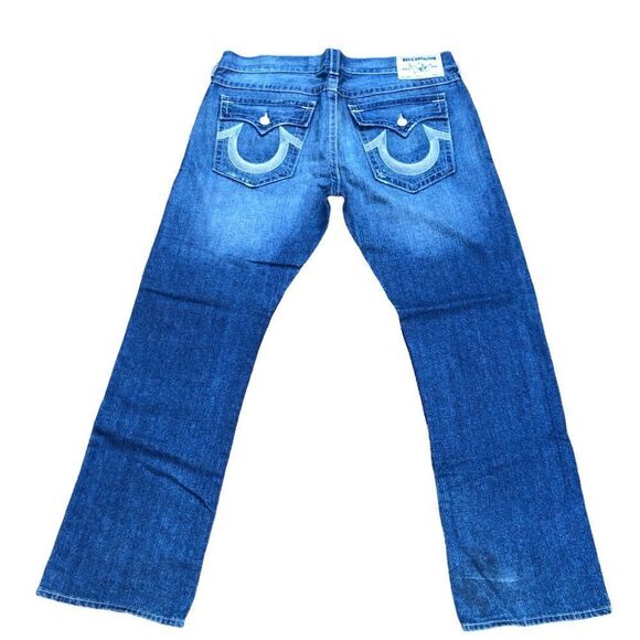 True Religion Jeans Size 40 STRAIGHT Blue - Picture 4 of 9